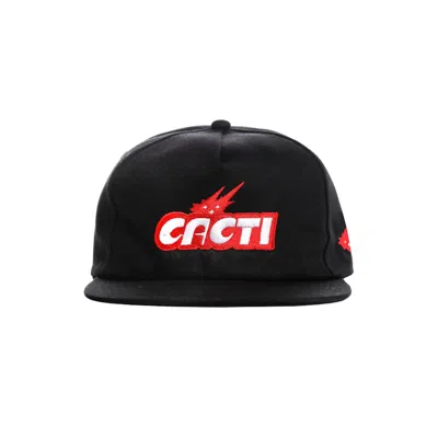 Pre-owned Travis Scott Cacti Logo Hat In Black