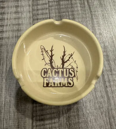 Pre-owned Travis Scott Cactus Farms Ash Tray In Taupe