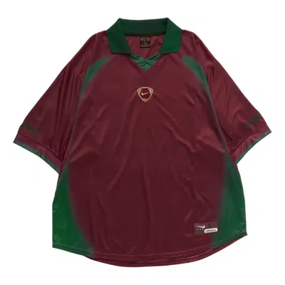 Travis Scott Cactus Jack By  X Nike Portugal Total 90 Retro Jersey 'burgundy'