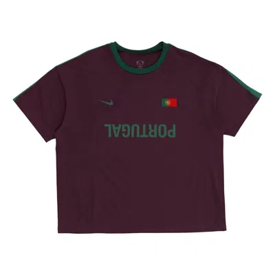 Travis Scott Cactus Jack By  X Nike Portugal Total 90 T-shirt 'burgundy'
