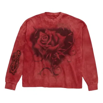 Travis Scott Cactus Jack By  X Nike Tie Dye Thermal Rhinestone Long-sleeve 'red'