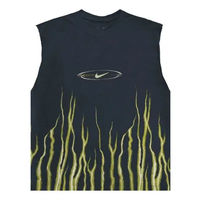 Travis Scott Cactus Jack By  X Nike T-rexx Ignite Your Spark Sleeveless T-shirt 'black' In Blue
