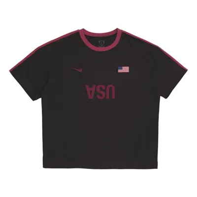 Travis Scott Cactus Jack By  X Nike Usa Total 90 T-shirt 'brown' In Black