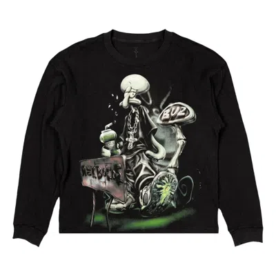 Travis Scott Cactus Jack By  X Spongebob Rock Bottom Thermal Long-sleeve 'black'