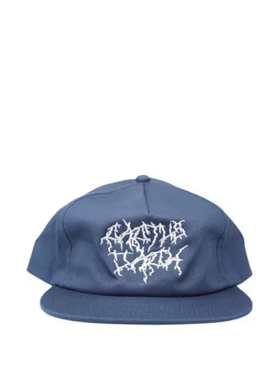 Travis Scott Cactus Jack Embroidered Cap In Blue