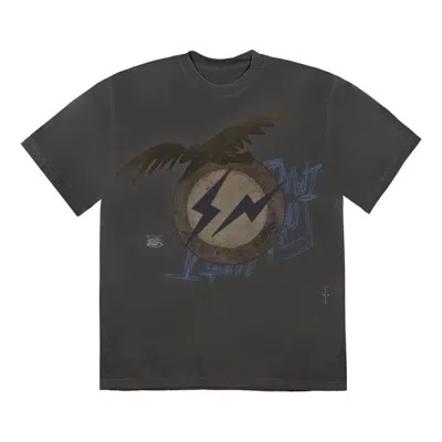 Travis Scott Cactus Jack For Fragment Create T-shirt 'washed Black'