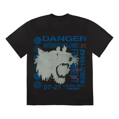 Travis Scott Cactus Jack For Fragment Danger Tee 'washed Black'