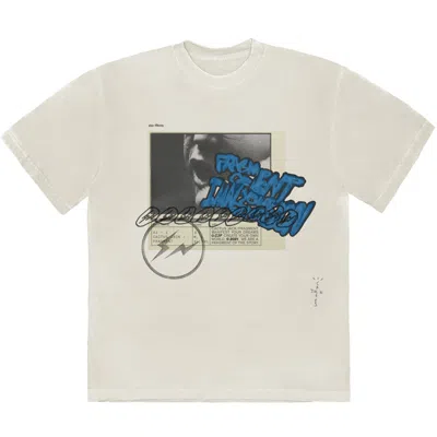 Pre-owned Travis Scott Cactus Jack For Fragment Manifest T-shirt In White