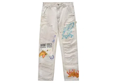Pre-owned Travis Scott Cactus Jack For Fragment Painters Imagination Pant In White