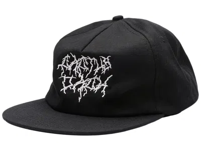 Pre-owned Travis Scott Cactus Jack Lightning Hat In Black