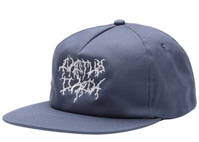 Pre-owned Travis Scott Cactus Jack Lightning Hat In Navy Blue