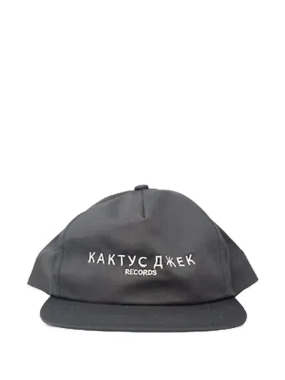 Travis Scott Cactus Jack Logo-print Baseball Cap In Gray