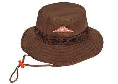 Pre-owned Travis Scott Cactus Jack Performance Safari Hat In Brown