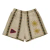 Travis Scott Cactus Jack Starburst Short 'cream' In Neutral