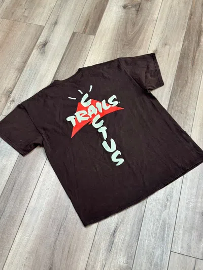 Pre-owned Travis Scott Cactus Jack Trails T- Shirt In Brown