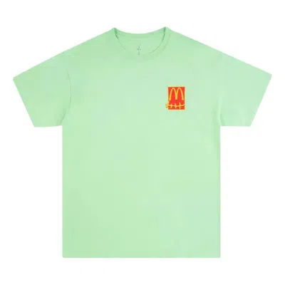 Travis Scott Cactus Jack X Mcdonald's Action Figure Series Iv T-shirt 'mint' In Green