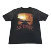 Travis Scott La Flame Utopia T-shirt In Black