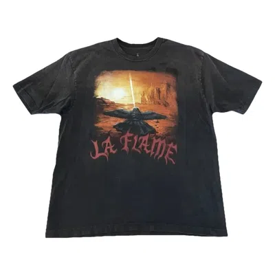 Travis Scott La Flame Utopia T-shirt In Brown