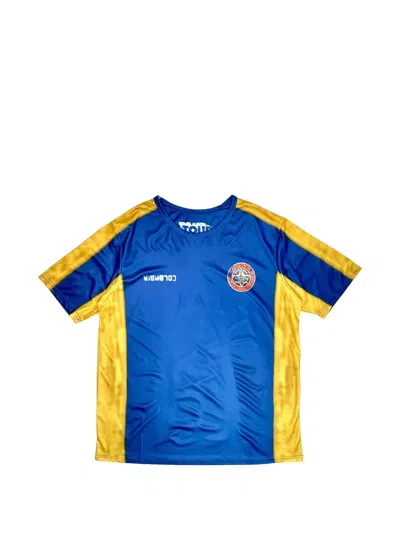 Travis Scott Colombia Number-print T-shirt In Blue