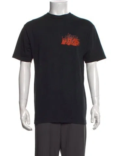 Pre-owned Travis Scott Graphic Print Crew Neck T-shirt In Black