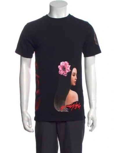 Pre-owned Travis Scott Graphic Print Crew Neck T-shirt In Black