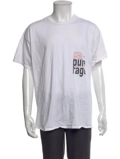 Pre-owned Travis Scott Graphic Print Crew Neck T-shirt In Neutral