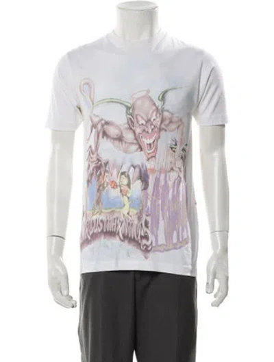 Pre-owned Travis Scott Graphic Print Crew Neck T-shirt In White