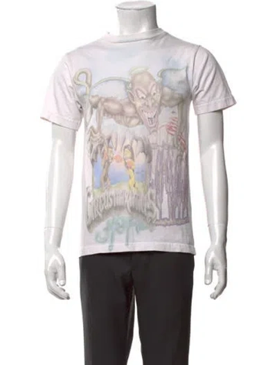 Pre-owned Travis Scott Graphic Print Crew Neck T-shirt In White