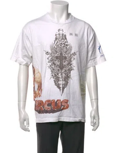 Pre-owned Travis Scott Graphic Print Crew Neck T-shirt In White