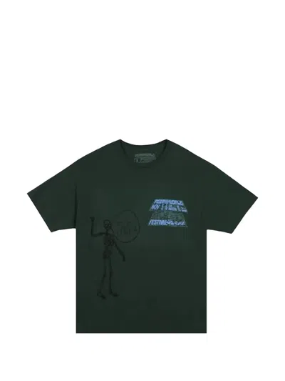 Travis Scott Graphic-print T-shirt In Green
