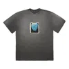 Travis Scott Highest In The Room Alien T-shirt 'black' In Gray
