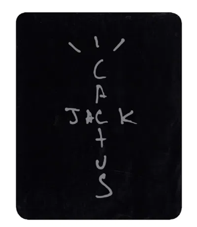 Pre-owned Travis Scott Jack Boys Cracked Blanket In Black