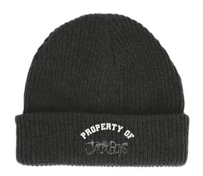Pre-owned Travis Scott Jack Boys Property Of Beanie In Black