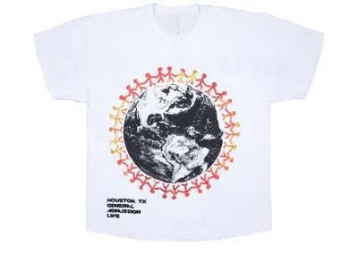 Pre-owned Travis Scott Men's  Around The World Tee Shirt In White