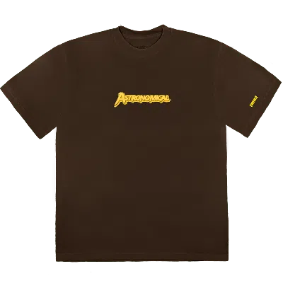 Pre-owned Travis Scott Men's  Astro Diamond Jack T-shirt In Brown