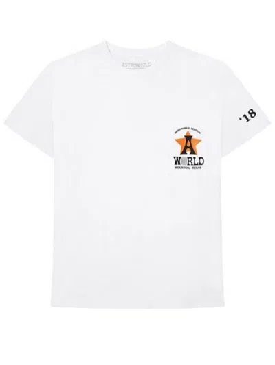 Pre-owned Travis Scott Men's  Astro Tee Shirt In White