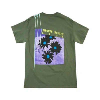 Pre-owned Travis Scott Men's  Astroworld Europe Exclusive T-shirt In Washed Green