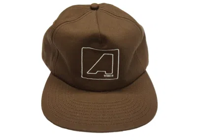 Pre-owned Travis Scott Men's  Astroworld Festival Run Hat In Brown