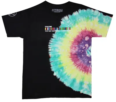 Pre-owned Travis Scott Men's  Astroworld Festival Run Tie Dye Tee Shirt In Black