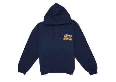 Pre-owned Travis Scott Men's  Astroworld Houston Exclusive Hoodie In Blue