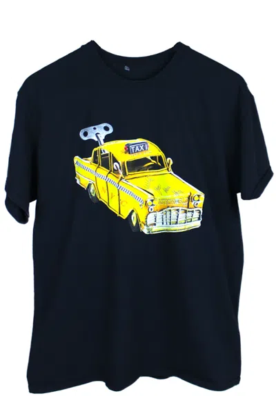 Pre-owned Travis Scott Men's  Astroworld Msg Taxi Tee Shirt In Black