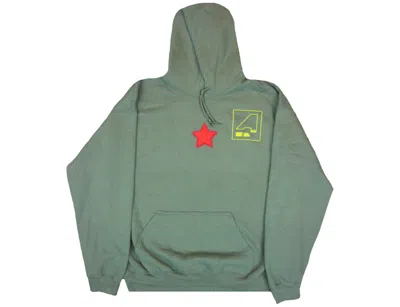 Pre-owned Travis Scott Men's  Astroworld Shattered Face Hoodie In Olive