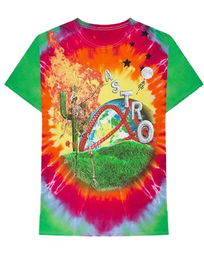 Pre-owned Travis Scott Men's  Astroworld Smiley Tee Shirt