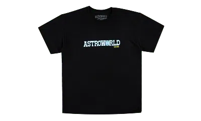 Pre-owned Travis Scott Men's  Astroworld Tour Tee Shirt In Black