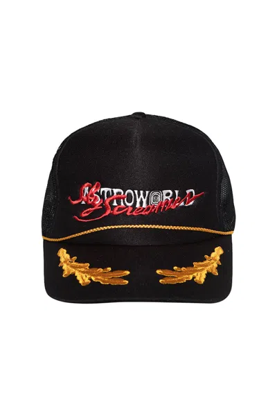Pre-owned Travis Scott Men's  Astroworld X Dsm Ny Trucker Hat In Black