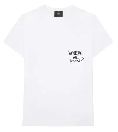 Pre-owned Travis Scott Men's  Astroworld X Dsm Where We Goin? Tee Shirt In White