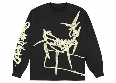 Pre-owned Travis Scott Men's  Barbed Wire Long Sleeve Tee Shirt In Black