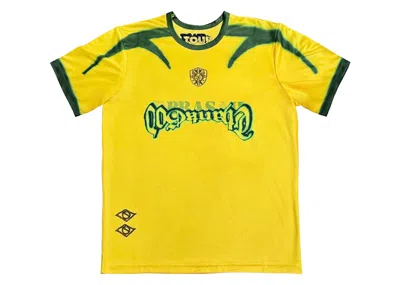 Pre-owned Travis Scott Men's  Brazil Soccer Jersey In Yellow