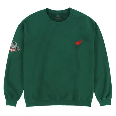 Pre-owned Travis Scott Men's  Cacti Icon Heritage Crewneck Sweatshirt In Green