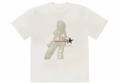 Pre-owned Travis Scott Men's  Cactus Jack Digital Girl Tee Shirt In White